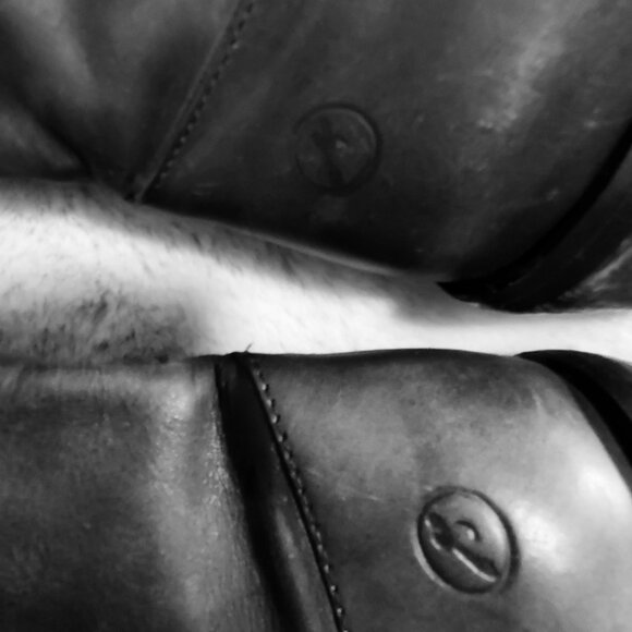 Bronx Leather Knee High Black Riding Boots Size 38 (7) - Picture 8 of 12